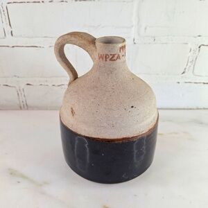 Stoneware Jug - Brown and Cream No Cork